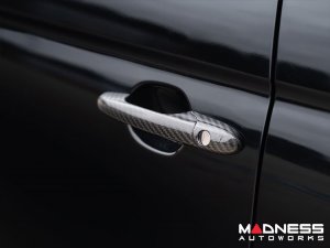 FIAT 500 Exterior Door Handle Kit - Carbon Fiber 